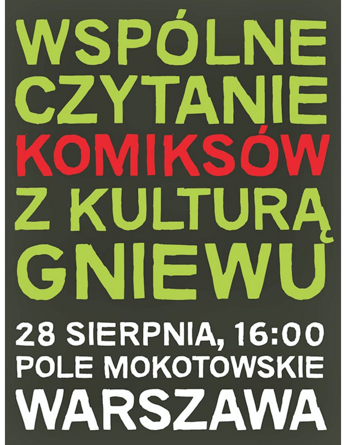Wspólne czytanie komiksów z Kulturą Gniewu!